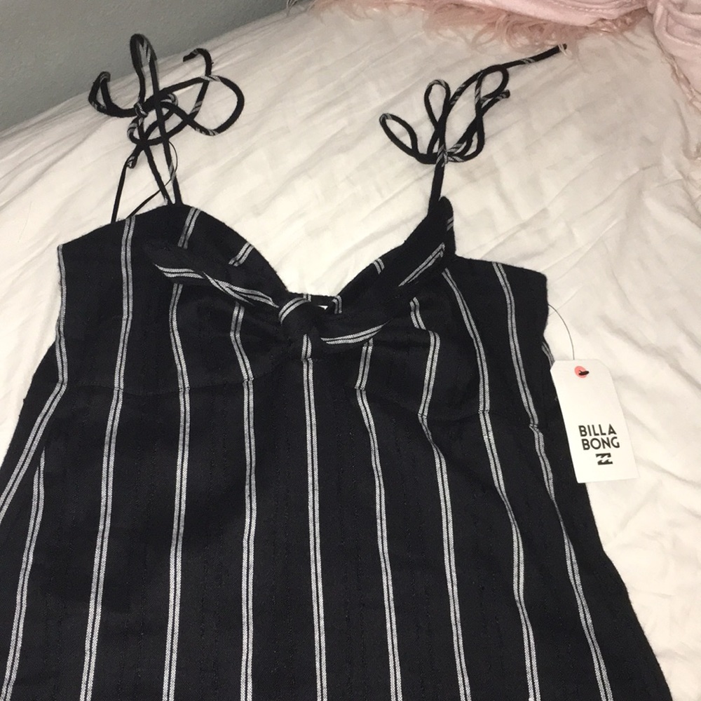 cute dress with black and gray stripes
